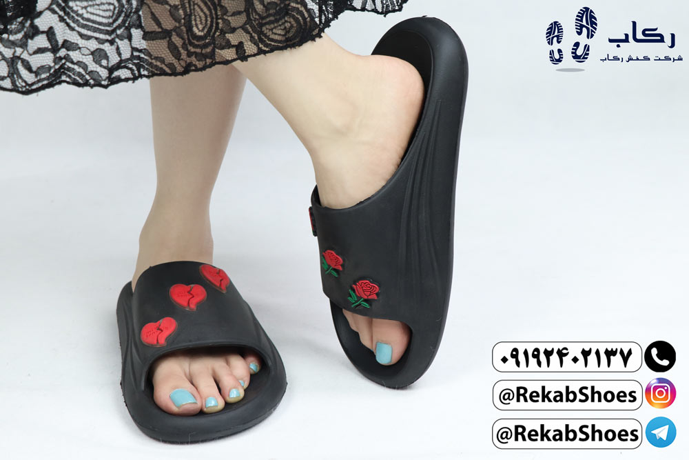 قیمت دمپایی زنانه پلاستیکی مدل سه گل