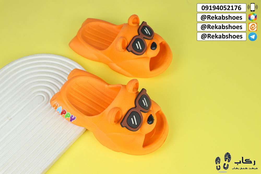 قیمت دمپایی پسرانه مدل هپی عینکی