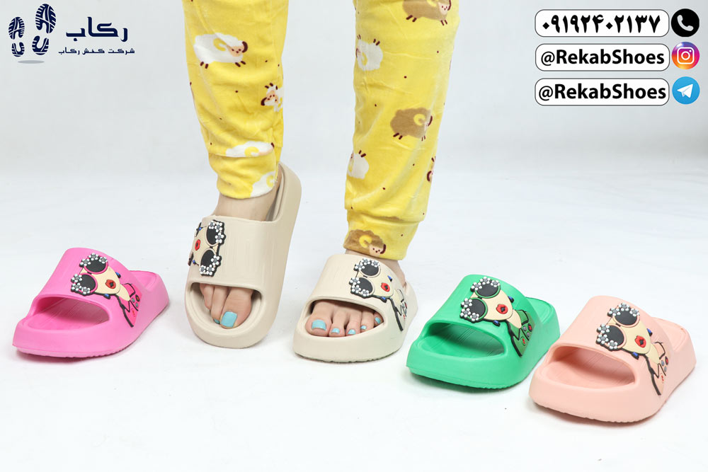 خرید دمپایی زنانه مدل هانا عینکی