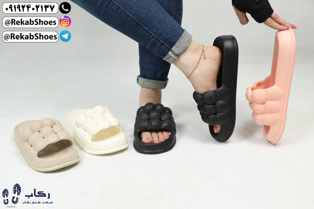 دمپایی پلاستیکی زنانه فانتزی مدل مدا