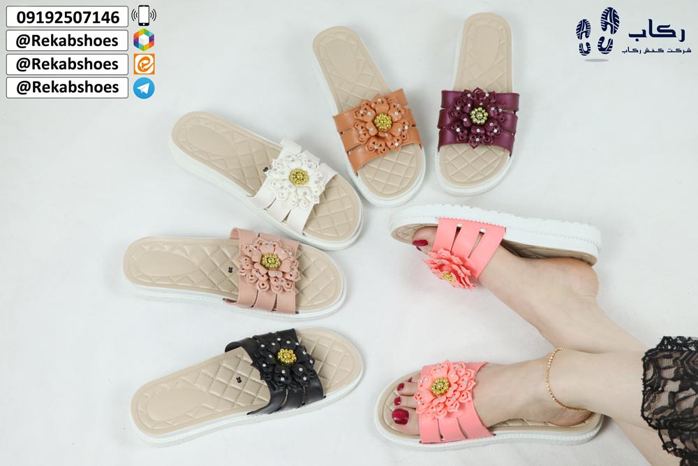 دمپایی زنانه روفرشی مدل گیسو