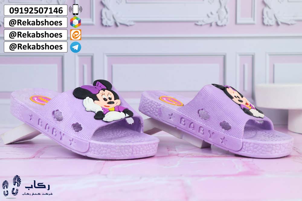 خرید دمپایی عروسکی دخترانه مدل دیانا