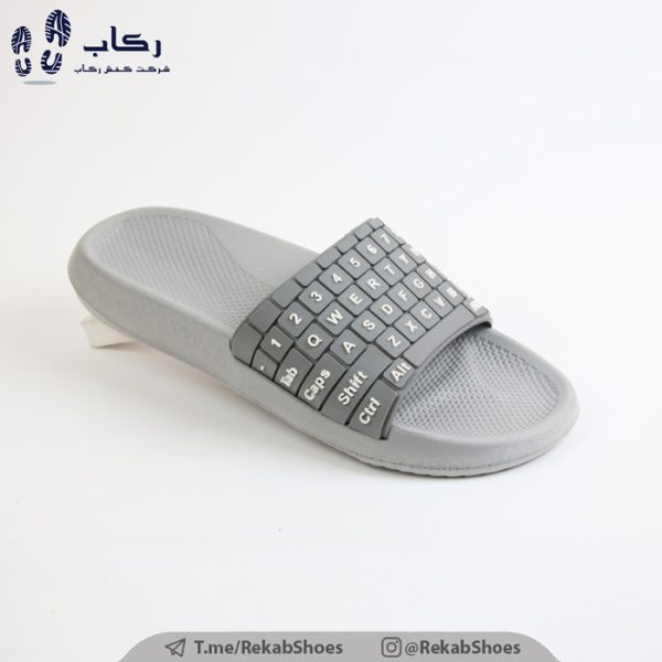 خرید دمپایی مردانه پلاستیکی مدل کیبردی