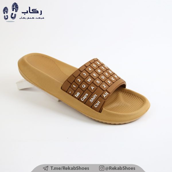 قیمت دمپایی مردانه پلاستیکی مدل کیبردی