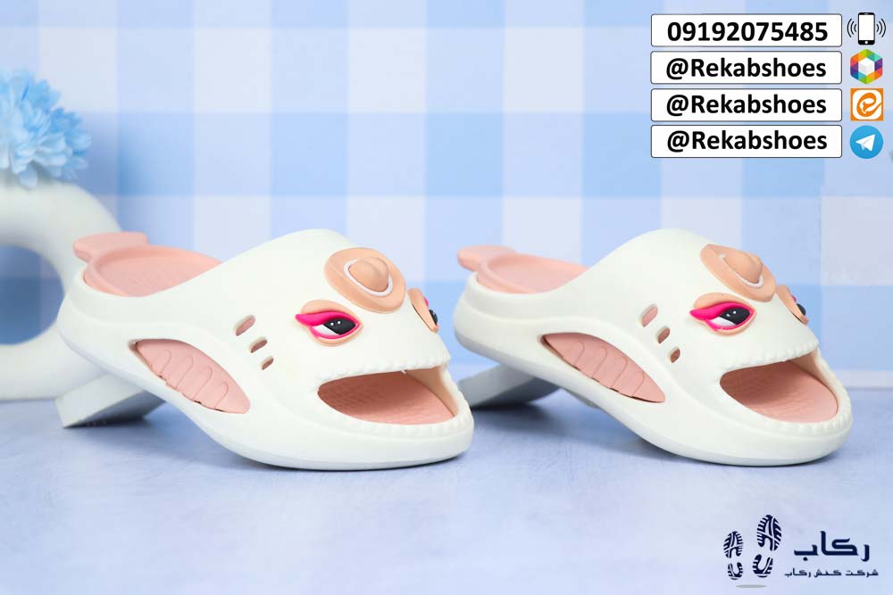 دمپایی پلاستیکی دخترانه فانتزی مدل دریا