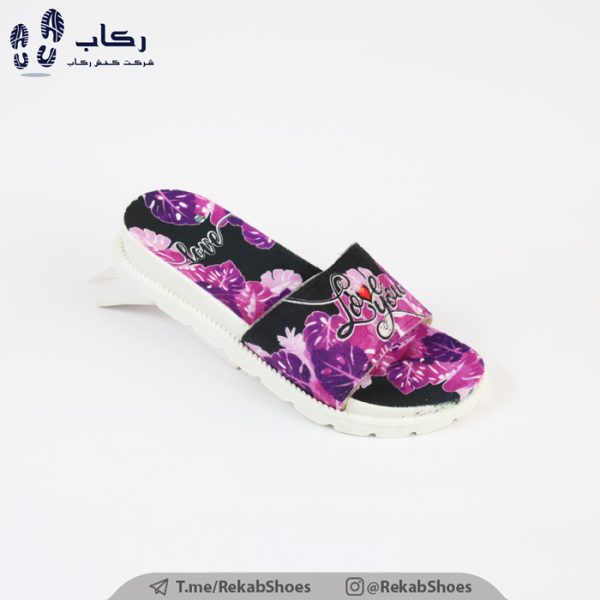 خرید دمپایی دخترانه پلاستیکی مدل مخمل