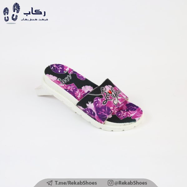 خرید دمپایی دخترانه پلاستیکی مدل مخمل