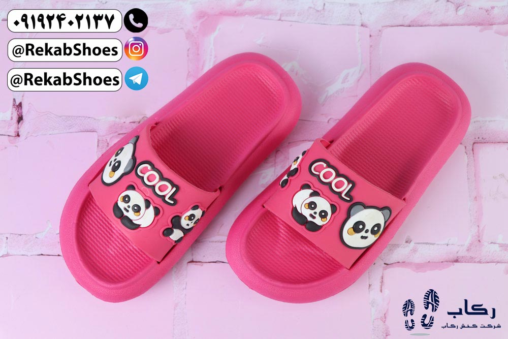 دمپایی دخترانه فانتزی مدل پاندا