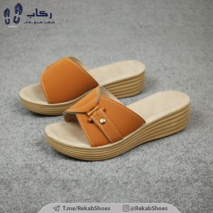 خرید دمپایی زنانه روفرشی طبی مدل تمنا سگک دار