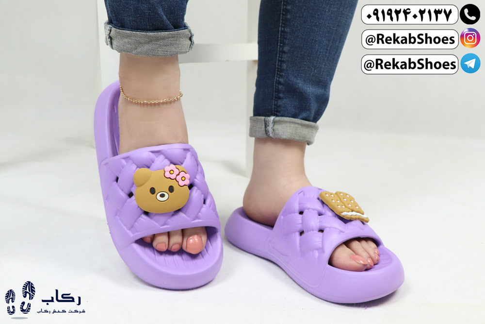 خرید دمپایی روفرشی فانتزی مدل ژینا خرسی