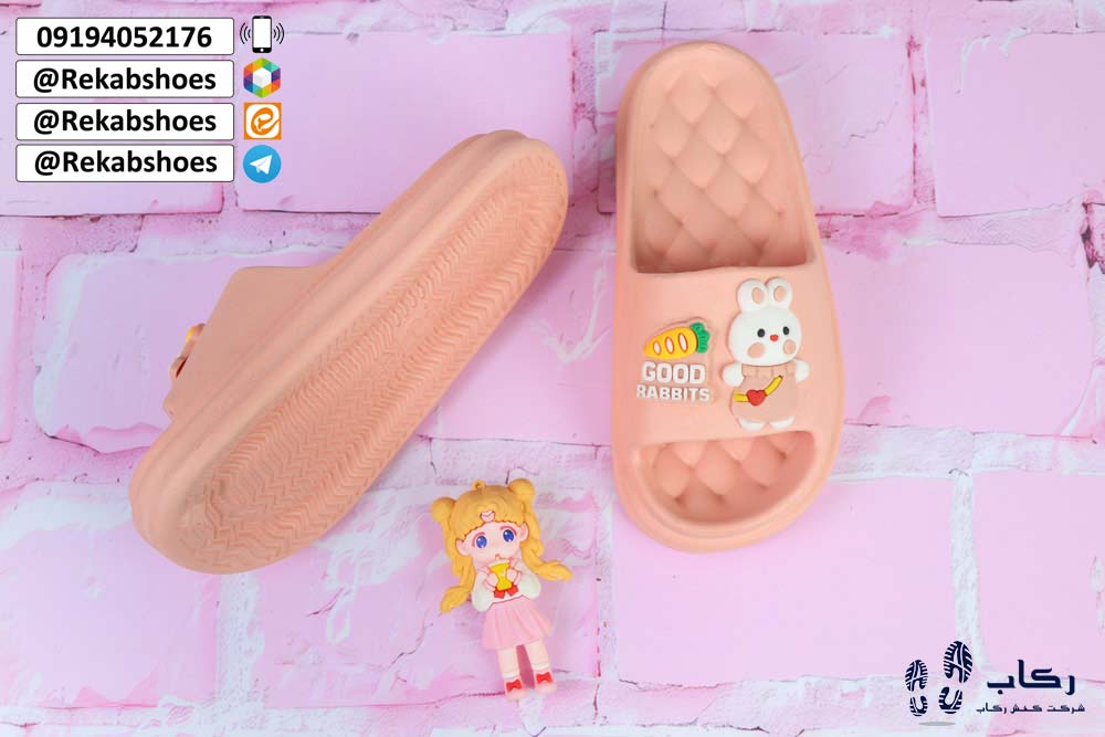 خرید دمپایی دخترانه مدل رابیتز