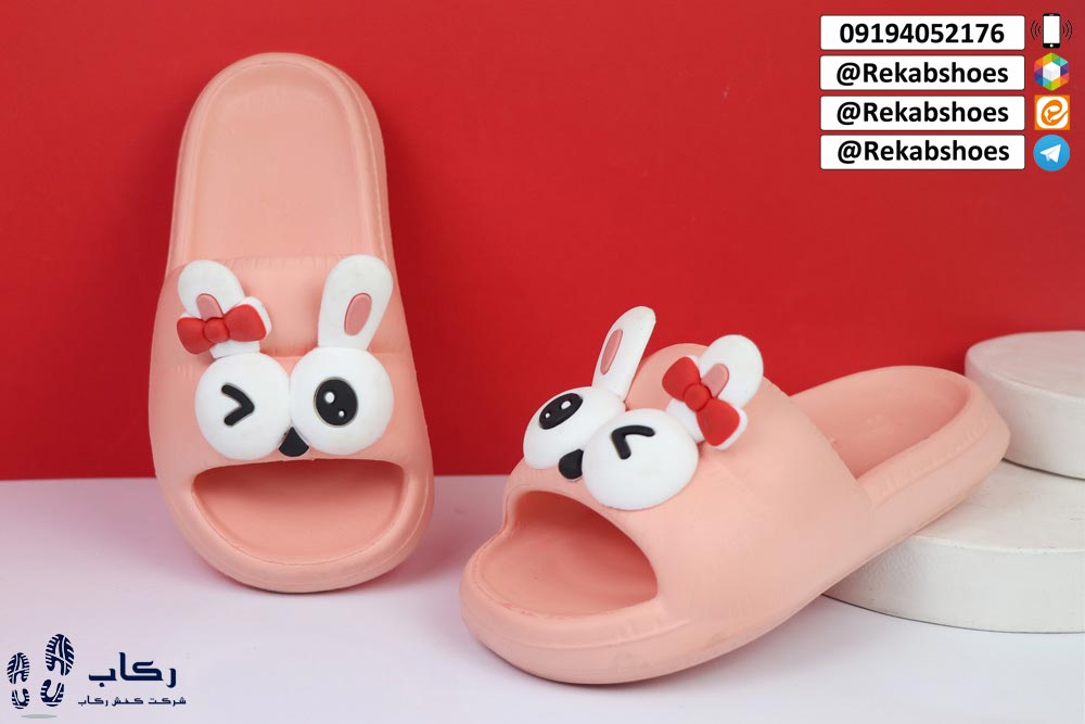 خرید دمپایی عروسکی دخترانه مدل رونا