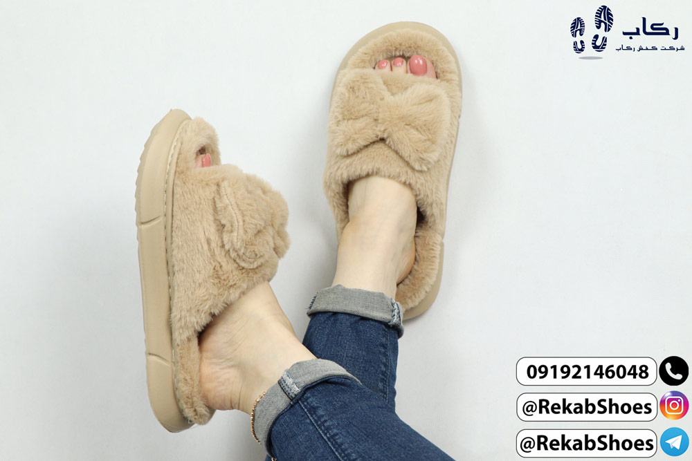 خرید دمپایی پولیشی مدل پاپیون بهار