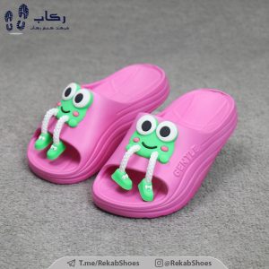 خرید دمپایی دخترانه مدل کورومیت قورباغه